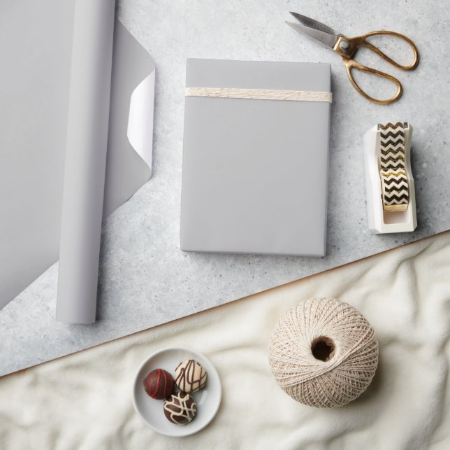 Cadeau Papier à enveloppement gris argent (Artisanat)