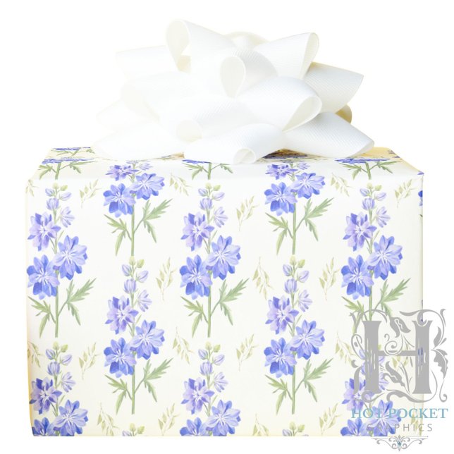 Cadeau Papier à enveloppement Larkspur (Créateur téléchargé)