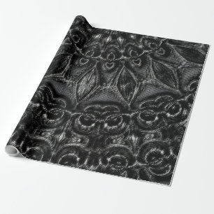 Cadeau Papier à enveloppement Mandala au charbon