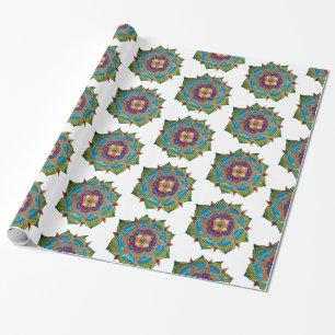 Cadeau Papier à enveloppement Mandala brillant