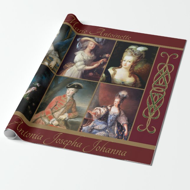 Cadeau Papier à enveloppement Marie Antoinette (Déroulé)