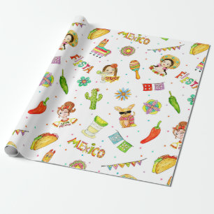 Cadeau Papier à enveloppement mexicain