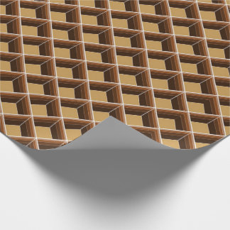 Cadeau Papier à enveloppement Motif cubique
