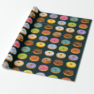 Cadeau Papier à enveloppement Motif de Donut