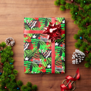 Cadeau Papier à enveloppement Motif de l'arbre de Noël Ne