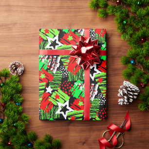 Cadeau Papier à enveloppement Motif de l'arbre de Noël Ne