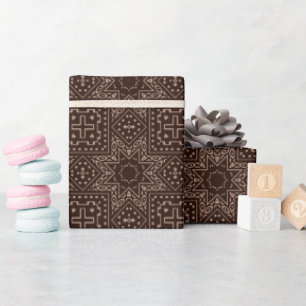 Cadeau Papier à enveloppement Motif Étoile en tissu bou
