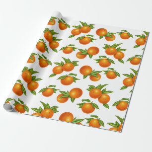 Cadeau Papier à enveloppement orange