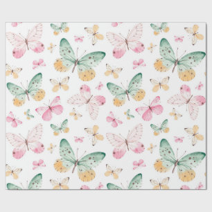 Cadeau Papier à enveloppement papillon