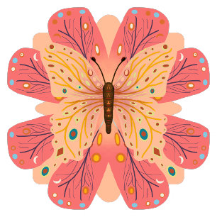 Cadeau Papier à enveloppement papillon