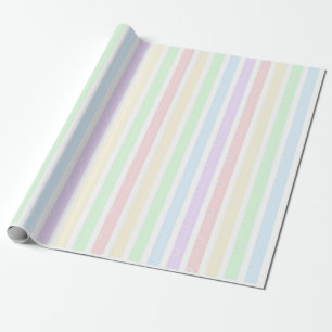 Cadeau Papier à enveloppement pastel arc-en-ciel