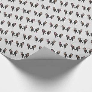 Cadeau Papier à enveloppement pour chien taureau français