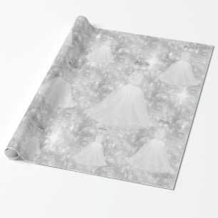 Cadeau Papier à enveloppement pour Mariage en argent