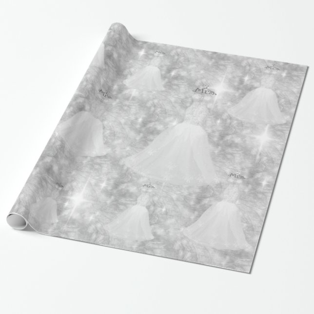 Cadeau Papier à enveloppement pour Mariage en argent (Déroulé)