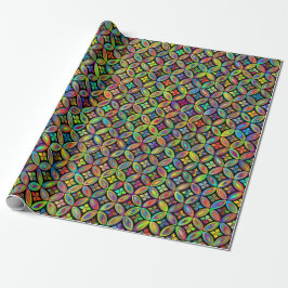 Cadeau Papier à enveloppement Prismatique Floral multicol