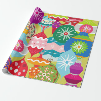 Cadeau Papier à enveloppement rétro pour ornement de Noël