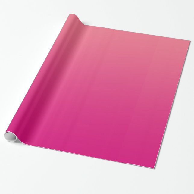 Cadeau Papier à enveloppement rose brillant (Déroulé)