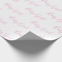 Papier à enveloppement rose pour bébé