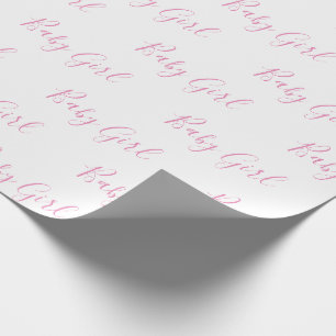 Cadeau Papier à enveloppement rose pour bébé