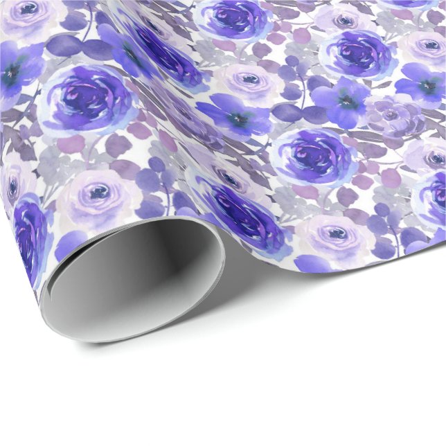 Cadeau Papier à enveloppement Rose violet (Coin rond)