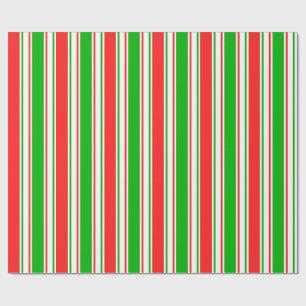 Cadeau Papier à enveloppement rouge, blanc, vert à Moti