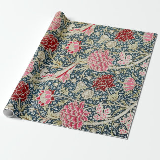 Cadeau Papier à enveloppement rouge et rose Chrysanthemum