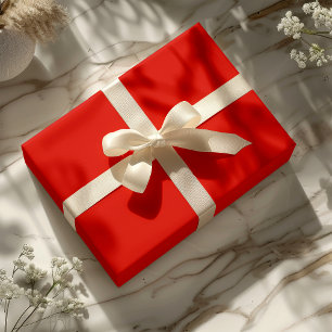 Cadeau Papier à enveloppement rouge festif