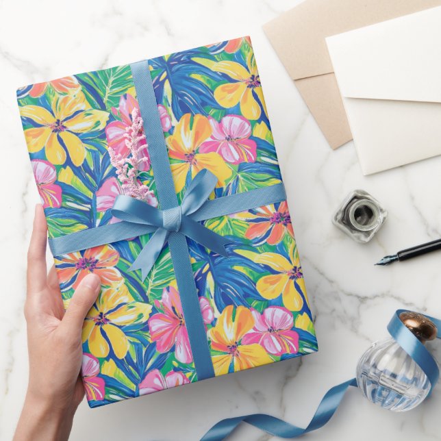 Cadeau Papier à enveloppement Tropical Preppy (Cadeaux)