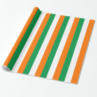 Papier à envelopper avec Drapeau d'Irlande