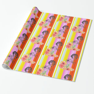 Cadeau Papier à envelopper brillant, Bande victorienne