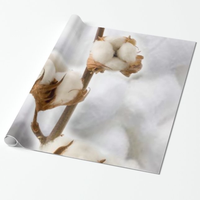 Cadeau Papier à envelopper brillant, coton (Déroulé)