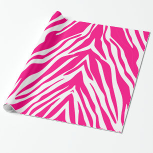 Cadeau Papier à envelopper brillant Leopard rose