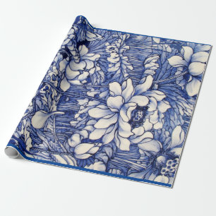 Cadeau Papier à envelopper IMPRIMANTE FLORALE JAPONAISE E