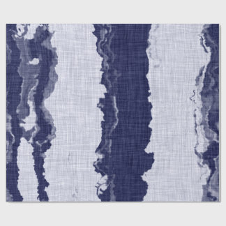 Cadeau Papier à envelopper INDIGO BLEU JAPONAIS DESIGN LI