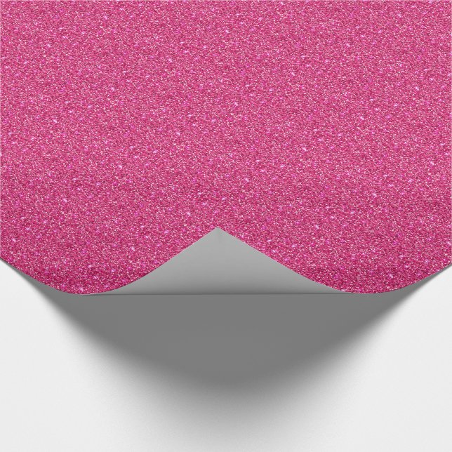 Cadeau Papier à envelopper Parties scintillant rose Faux (Coin)