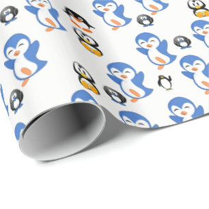 Cadeau Papier à envelopper Pingouin