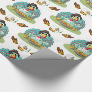 Cadeau Papier à envelopper Thanksgiving