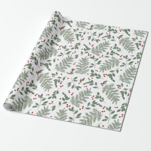 Cadeau Papier à feuillage persistant à enveloppement