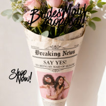 Papier à fleurs photo Maid of Honor