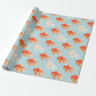 Cadeau Papier à Motif de poisson d'or