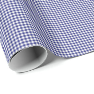 Cadeau PAPIER À REPASSER En vichy-CADEAUX Bleu-Blanc