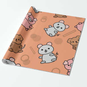 Cadeau Papier animal amusant