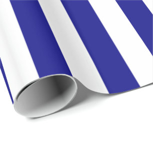 Cadeau Papier blanc bleu à embrayage