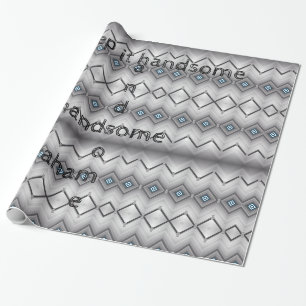 Cadeau Papier brillant à envelopper, gris Gardez-le beau