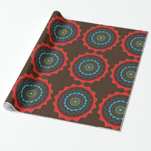 Cadeau Papier Brown à enveloppement Mandala