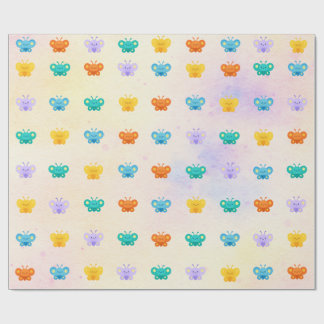 Cadeau Papier-cadeau Pastel Papier-papillon - Papier à en