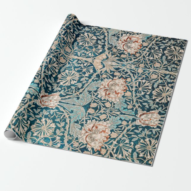 CADEAU PAPIER CADEAU: WILLIAM MORRIS : HONEYSUCKLE (Déroulé)