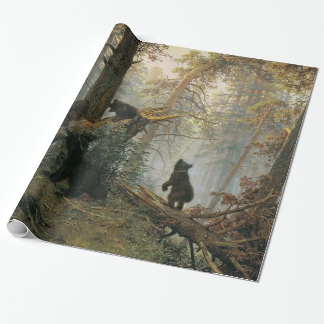 Cadeau Papier d’emballage d’art forestier de Shiskin (Déroulé)