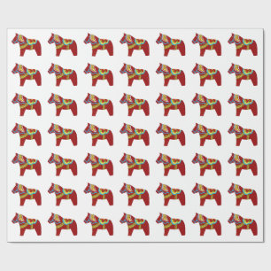 Cadeau Papier Dala Horse Wrapper