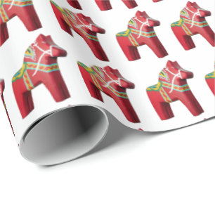 Cadeau Papier Dala Horse Wrapper